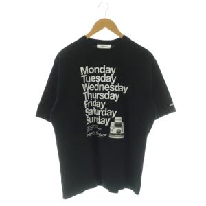 25年 POLAROID ポラロイド Tシャツ カットソー 半袖 コットン S 黒 白 JT251C42