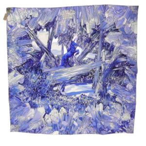 23AW スカーフ カレ90 LA VALLEE DE CRISTAL 水晶の谷