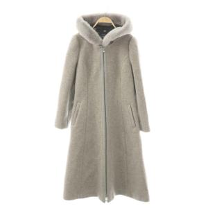 24AW ボンディングフード付きコート 40 グレー