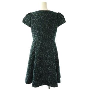 M'S GRACY 24AW 小花柄ジャガードドレス ワンピース 38 グリーン