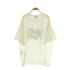 HYSTERIC GLAMOUR 24SS HG APPLE PANDA オーバーサイズTシャツ 半袖 F ホワイト /MY OS