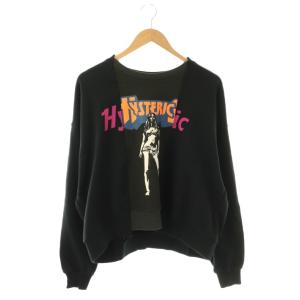 24SS BAD ASS MAMA スウェット プルオーバー 長袖 F ブラック /HK OS