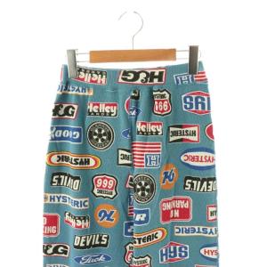 HYSTERIC GLAMOUR 23AW HYSTERIC MOTOR柄 スウェットパンツ F ブルー マルチカラー /DO OS
