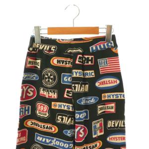 HYSTERIC GLAMOUR 23AW HYSTERIC MOTOR柄 スウェットパンツ F ブラック マルチカラー /DO OS