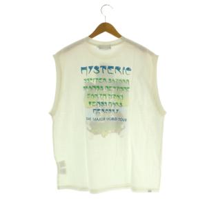 HYSTERIC GLAMOUR 23SS MAJOR WORLD TOUR ノースリーブTシャツ プリント XL ダーティホワイト /MY