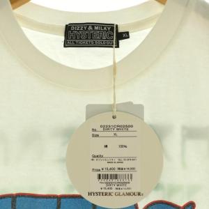 HYSTERIC GLAMOUR 23SS MAJOR WORLD TOUR ノースリーブTシャツ プリント XL ダーティホワイト /MY