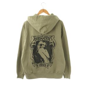HYSTERIC GLAMOUR 24SS HYSTERIC VIBES パーカー ジップアップ スウェット XL カーキ /CX OS