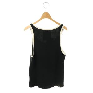 HYSTERIC GLAMOUR 23SS THE NUDISTタンクトップ ワッフル F ブラック /HK OS