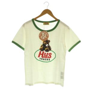 24SS HYS TRACKS Tシャツ 半袖 プリント F ダーティホワイト グリーン /MY OS