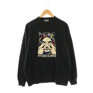 24AW SEE NO EVIL 刺繍スウェット L ブラック マルチカラー