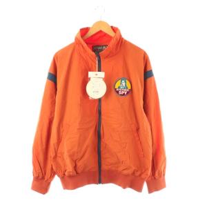 24SS HYSTERIC SPYワッペン スタンドカラージャケット XL オレンジ ネイビー