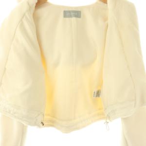 JILL by JILLSTUART 24AW フェイクファーフーディー ジャケット ブルゾン ジップアップ S オフホワイト /NR OS
