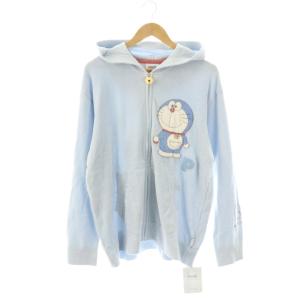 ×ドラえもん 25AW ジャガード パーカー ルームウエア M ライトブルー 水色 マルチカラー /CX
