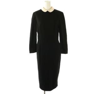 襟付き ワンピース ロング 38 ブラック /DF OS