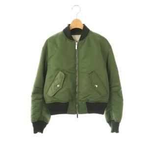 MA-1 ブルゾン ジャケット 中綿 ジップアップ 36 カーキ /HK OS