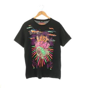 スコーピオン Tシャツ カットソー 半袖 XL ブラック マルチカラー /ES OS