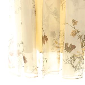 FRAY I.D 25AW ボタニカルプリントシアータックスカート 1 アイボリー マルチカラー /DO OS