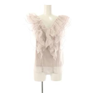 25SS ノースリフリルブラウス プルオーバー F ピンク /HK OS