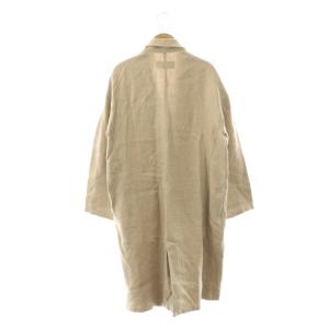 upper hights THE COAT リネンコート ロング 36 ベージュ /HK OS