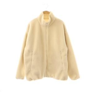 24AW バックロゴボアブルゾン フリースジャケット 36 ベージュ /ES OS