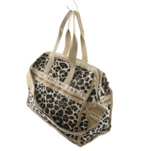 LesportSAC DELUXE MED WEEKENDER フラクセンレオパード バッグ ハンド ショルダー 2WAY 茶