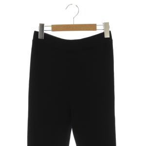 EVERYDAY I LIKE TEX リブレギンス パンツ ニット 38 ブラック /HK OS