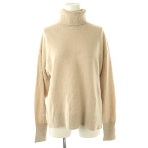 23AW 洗えるピュアカシミヤタートルネックニット セーター 38 ベージュ /DO OS