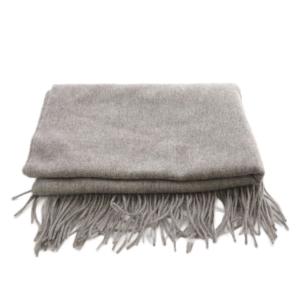 Acne Studios ウール マフラー フリンジ ストール グレー /SR