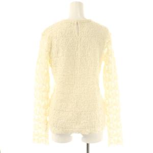 IENA 25AW Flowerストレッチレースプルオーバー カットソー アイボリー /DO OS