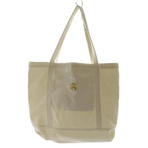 Brooks Brothers ロゴ刺繍キャンバストート大バッグ 白 ホワイト /AQ OS