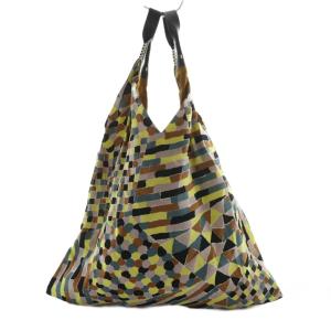 コルミオ Kolmio ライトコラージュ light collage シルクバッグ ハンド マルチカラー