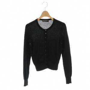 ニットカーディガン カシミヤ 36 ブラック /ES OS