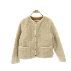 ARKLEY ボアジャケット キルティングジャケット ノーカラー 34 アイボリー /ES OS