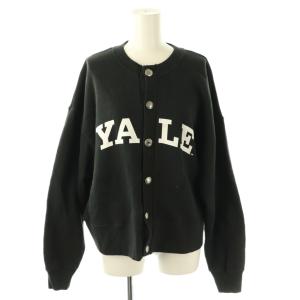 YALE リメイク風2WAYカーディガン 長袖 ブラック ホワイト /DO OS SH