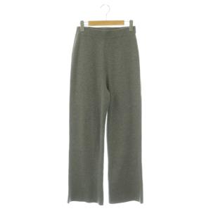23AW Knit Pants ニット パンツ ワイド ウール カシミヤ混 36 グレー 23030560703030