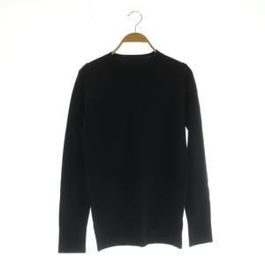 ウールクルーネックニット セーター 長袖 ネイビー /MY OS SH