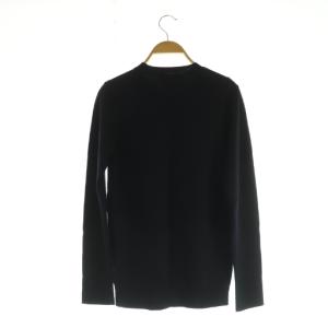 AP STUDIO ウールクルーネックニット セーター 長袖 ネイビー /MY OS SH