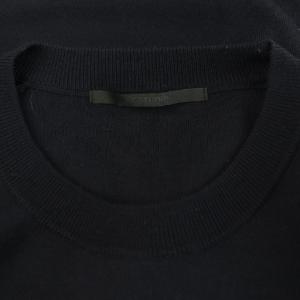 AP STUDIO ウールクルーネックニット セーター 長袖 ネイビー /MY OS SH