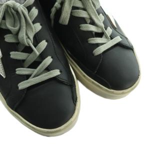 GOLDEN GOOSE HI STAR ヴィンテージ加工 スニーカー 37 ブラック グレー
