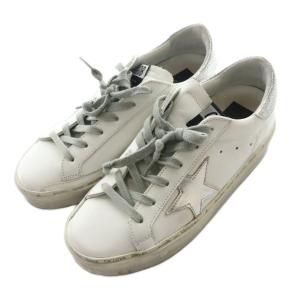 GOLDEN GOOSE HI STAR スニーカー ヴィンテージ加工 37 ホワイト グレー