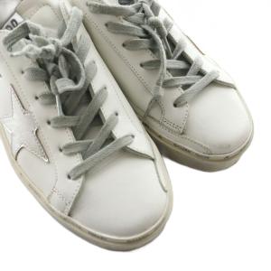 GOLDEN GOOSE HI STAR スニーカー ヴィンテージ加工 37 ホワイト グレー