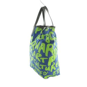 DSQUARED2 80S POP CULTURE グラフィティー トートバッグ 総柄 グリーン 緑 ブルー 青 /MI OS