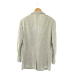 Brooks Brothers シアサッカーストライプ柄1B背抜きテーラードジャケット 40R グレー オフホワイト /DO OS