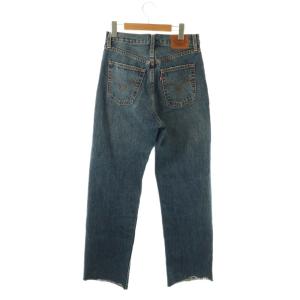 Levi's Ungrid別注 RIBCAGE セルフカットストレートデニムパンツ 27 ブルー