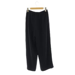 MUSE de Deuxieme Classe サテンタックワイドパンツ イージー 紺 /NR OS