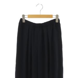 MUSE de Deuxieme Classe サテンタックワイドパンツ イージー 紺 /NR OS