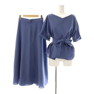 ブラウス フレアスカート セットアップ 36 ダスティブルー /ES OS