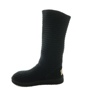 ニットブーツ ロング 24.0cm 黒 ブラック /AQ OS