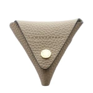 トライアングル コインケース 小銭入れ レザー グレージュ /AQ OS