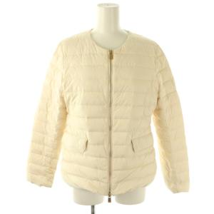 24AW NOKO ノーカラー ライトダウンジャケット 03 アイボリー LTAT24A4885